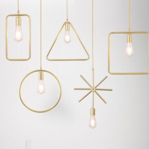 Sanderson Bare Silhouettes Pendant Lamps - gold color