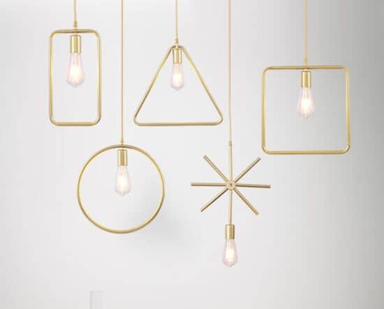 Sanderson Bare Silhouettes Pendant Lamps - gold color