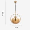 Srokivar Mystic Ring Globe Pendant Lamp - Product Detail 2