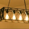 Xenophon Metalworks Long Case Industrial Hanging Lamp - 4 head room on