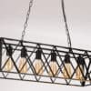 Xenophon Metalworks Long Case Industrial Hanging Lamp - 6 head lamp