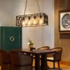 Xenophon Metalworks Long Case Industrial Hanging Lamp - Cafe Dining room