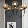 Doritas Vintage Globe Glowing Orbs Hanging Lamp - Living Room