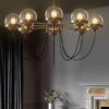 Doritas Vintage Globe Glowing Orbs Hanging Lamp - Living Room5