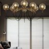 Doritas Vintage Globe Glowing Orbs Hanging Lamp - Living Room9