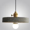 Hilka Cement and Terrazo Series Pendant Lamp - Light ON 2
