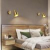 Huldana Brass Wall Lamp - Bed Room