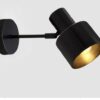 Huldana Brass Wall Lamp - Black