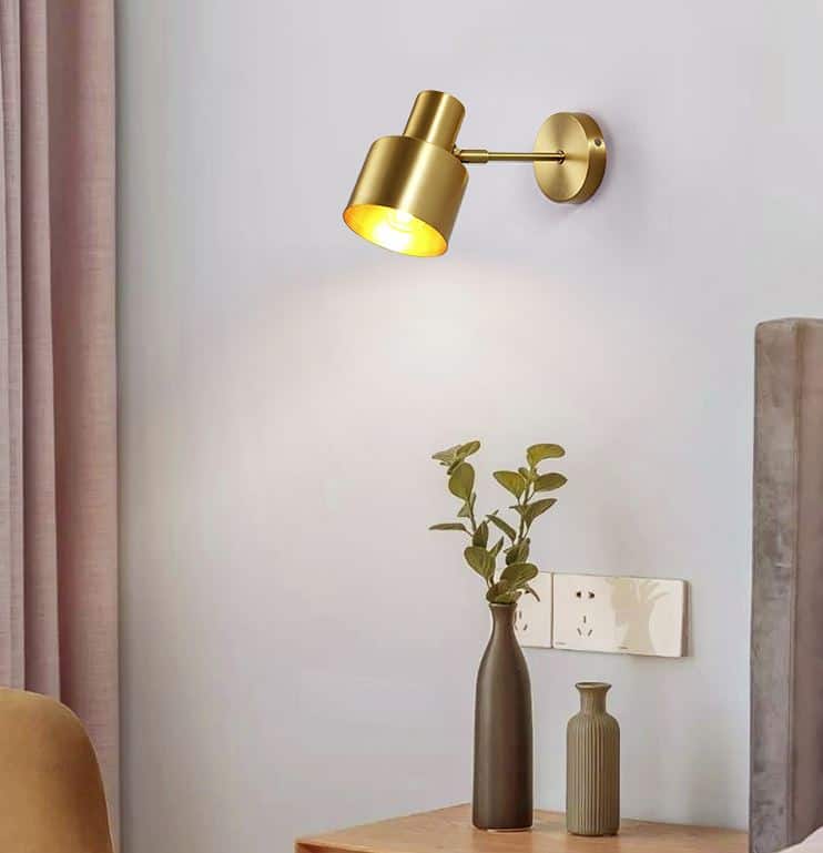 Huldana Brass Wall Lamp, Wall Lamps Living Room