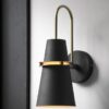 Magnuto Minimalist Classy Tall Cone Wall Lamp - Black