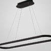 Whistella Grandeur Loop Oval Ring Pendant Lamp - Black