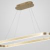 Whistella Grandeur Loop Oval Ring Pendant Lamp - Gold Remote