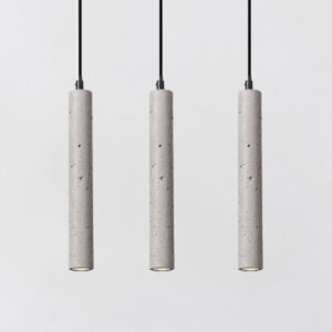 Bamceena Cylindrical Tube Cement Pendant Lamps