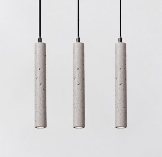 Bamceena Cylindrical Tube Cement Pendant Lamps