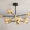 Eglliano Ball Pops Hanging Lamp - 12 head model with brown-tinted glass