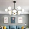 Eglliano Ball Pops Hanging Lamp with white-frosted glass shades