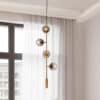 Elomar Molecular Copper Atomic Hanging Lamp