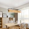 Halfdan Nordic Wooden Bar Pendant Light dining