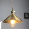 Sager-Dimples-on-my-Cheeks-Brass-Pendant-Lamp, front view