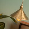 Sager-Dimples-on-my-Cheeks-Brass-Pendant-Lamp, side view 2