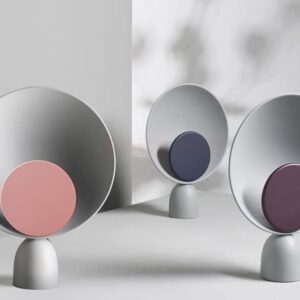 BIRGITTA Minimalist Twin Circle Table Lamp-colors-pink-blue-violet