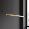 Flunniculo Elegant Metallic Slim Linear Pendant Lamp-gold