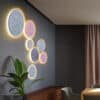 Forrinsta Round Eclipse Terrazzo Wall Lamp-mixed-creative-wall lamps