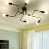 Frode Twisted Lines Ceiling Lamp-6 head model-Living Room