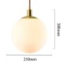 Gasuka Copper Round Globe Pendant Lamp-large-size