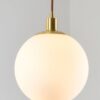 Gasuka Copper Round Globe Pendant Lamp-lit