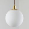 Gasuka Copper Round Globe Pendant Lamp-unlit