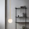 Gasurin Glass Round Globe Pendant Lamp-corner-hanging lamp