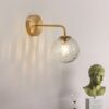 Giorbor Dimpled and Smooth Hanging Ball Wall Lamp-above cabinet-wall lamps