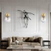 Giorbor Dimpled and Smooth Hanging Ball Wall Lamp-living room