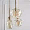 Grojaer Glass House Pendant Lamp-brown-tinted glass