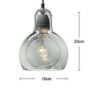 Hubalu Glass Pendant Lamp-large-size-dimensions