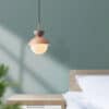 KATRÍN Nordic Bloom Pendant Lamp-pink lamp shade-grey top