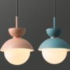 KATRÍN Nordic Bloom Pendant Lamp-pink-light blue