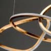 Karolina Elegant Looped Rings Pendant Lamps-lamp shade-closeup