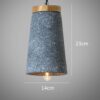 Kinsor Wood Cement Perfect Combi Pendant Lamp-dimensions