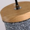 Kinsor Wood Cement Perfect Combi Pendant Lamp-wood-top-cap