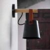 Labeanin Leather Strap Wall Lamp-corridor wall lamps
