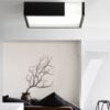 MALTE Maze of Light Ceiling Lamp-black-lifestyle-mouted on ceiling