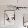 Mahatho Large Wave Hat Pendant Lamp-black&white