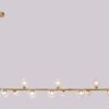 Mallouna Glass Balls L-Shape Flute Pipe Pendant Lamp-13-head model-gold