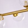 Mallouna Glass Balls L-Shape Flute Pipe Pendant Lamp-closeup