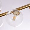 Mallouna Glass Balls L-Shape Flute Pipe Pendant Lamp-closeup-glass lamp shade
