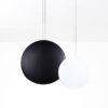 Matchona Round Moonstone Pendant Lamps-Black&White