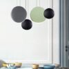 Matchona Round Moonstone Pendant Lamps-Dining Area