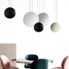 Matchona Round Moonstone Pendant Lamps-Dining Area.2